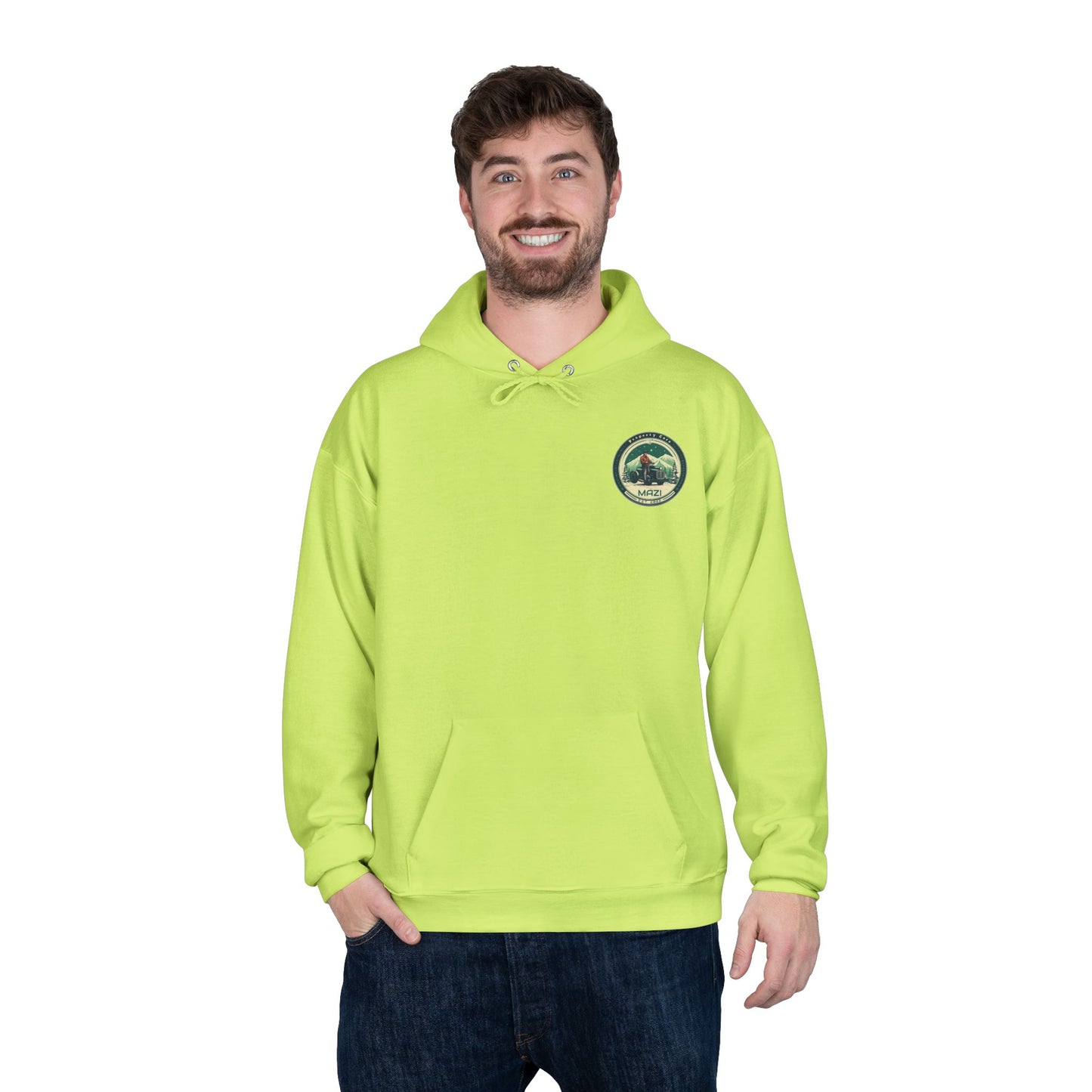 LA Mazi-Friendly Hoodie, Unisex Pullover, Sustainable Fashion, Spring Event Merch, EcoSmart Sweatshirt