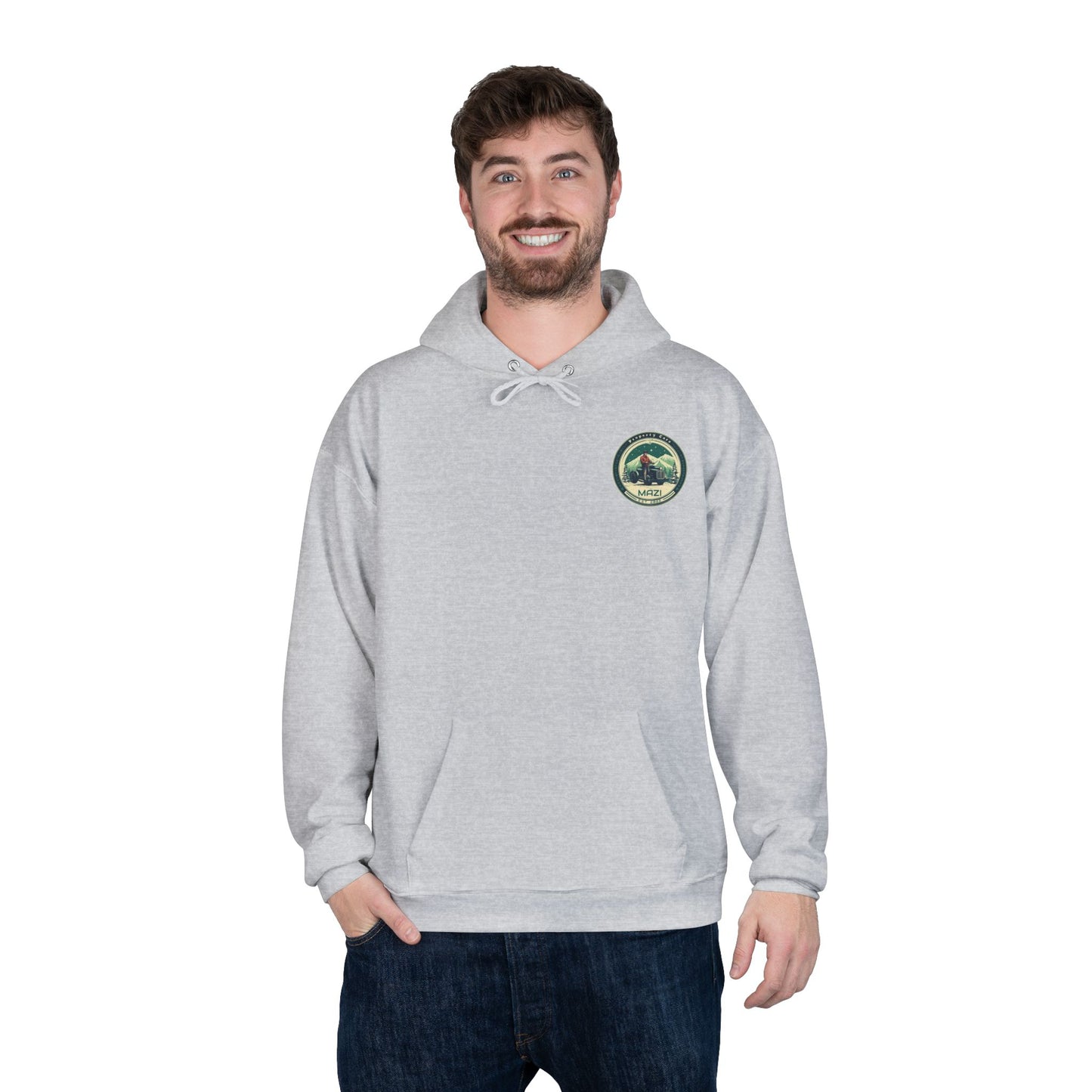 LA Mazi-Friendly Hoodie, Unisex Pullover, Sustainable Fashion, Spring Event Merch, EcoSmart Sweatshirt