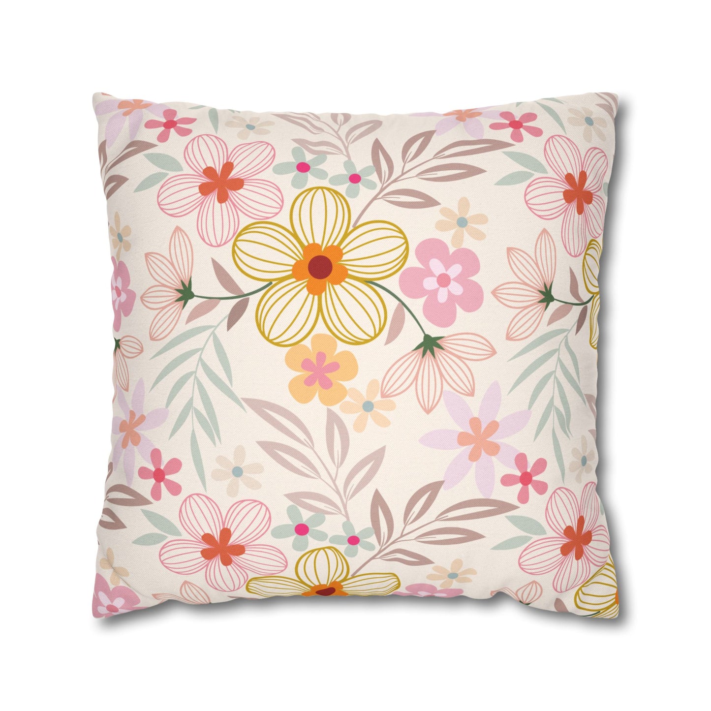Floral Pattern (A) Throw Pillowcase - Cozy Home Decor