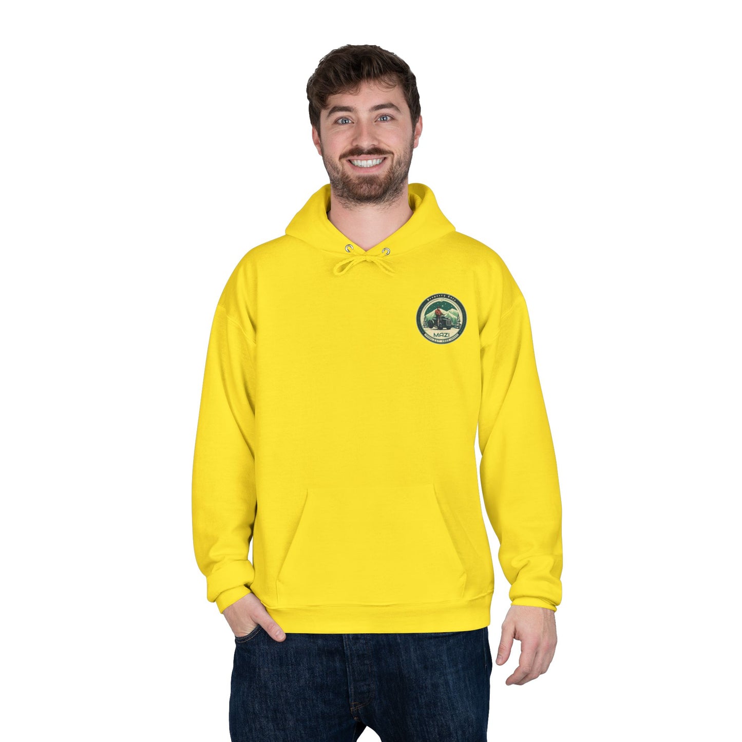 LA Mazi-Friendly Hoodie, Unisex Pullover, Sustainable Fashion, Spring Event Merch, EcoSmart Sweatshirt