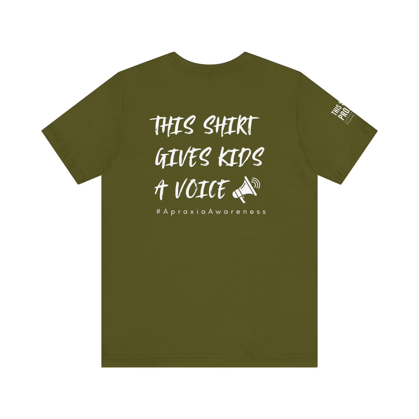 Unisex Tee Shirt + $10 donation provides communication tools for kids (Sponsored by Jae Co.)