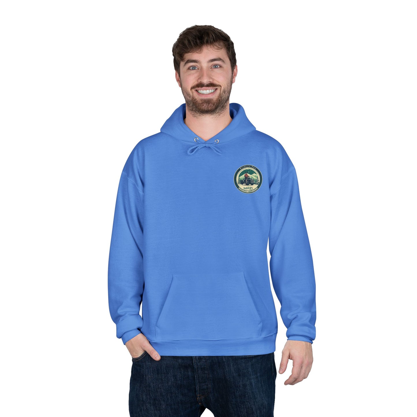 LA Mazi-Friendly Hoodie, Unisex Pullover, Sustainable Fashion, Spring Event Merch, EcoSmart Sweatshirt