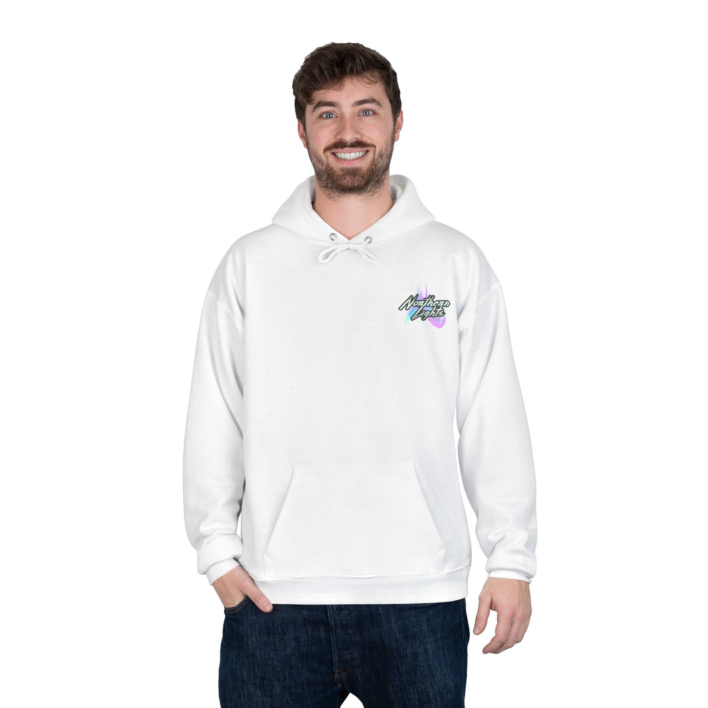LA Northern Lights-Friendly Hoodie, Unisex Pullover, Sustainable Fashion, Spring Event Merch, EcoSmart Sweatshirt