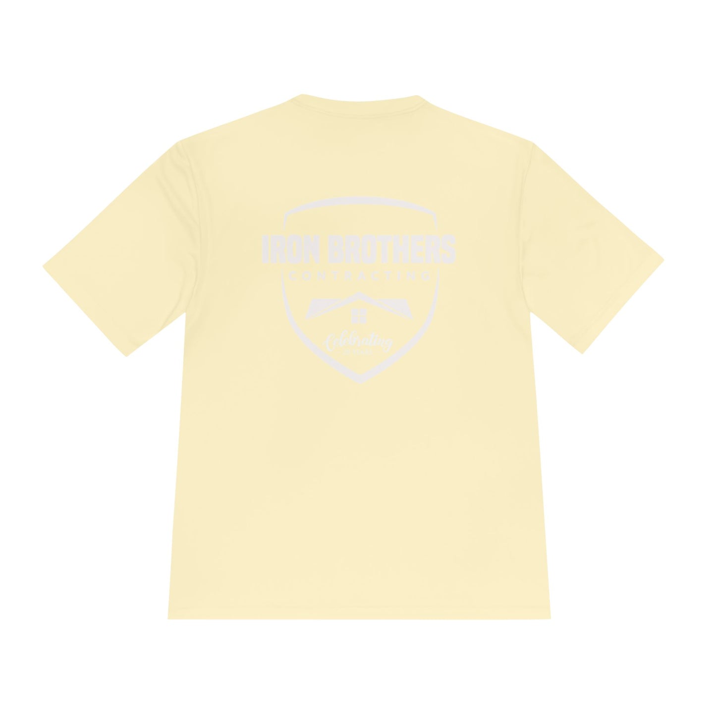 (IBC 20 year front/back logo) Unisex Moisture Wicking Tee in Safety Colors and more