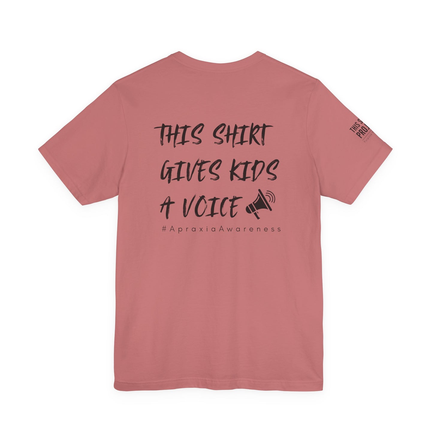 Unisex Tee Shirt + $10 donation provides communication tools for kids (Sponsored by Jae Co.)