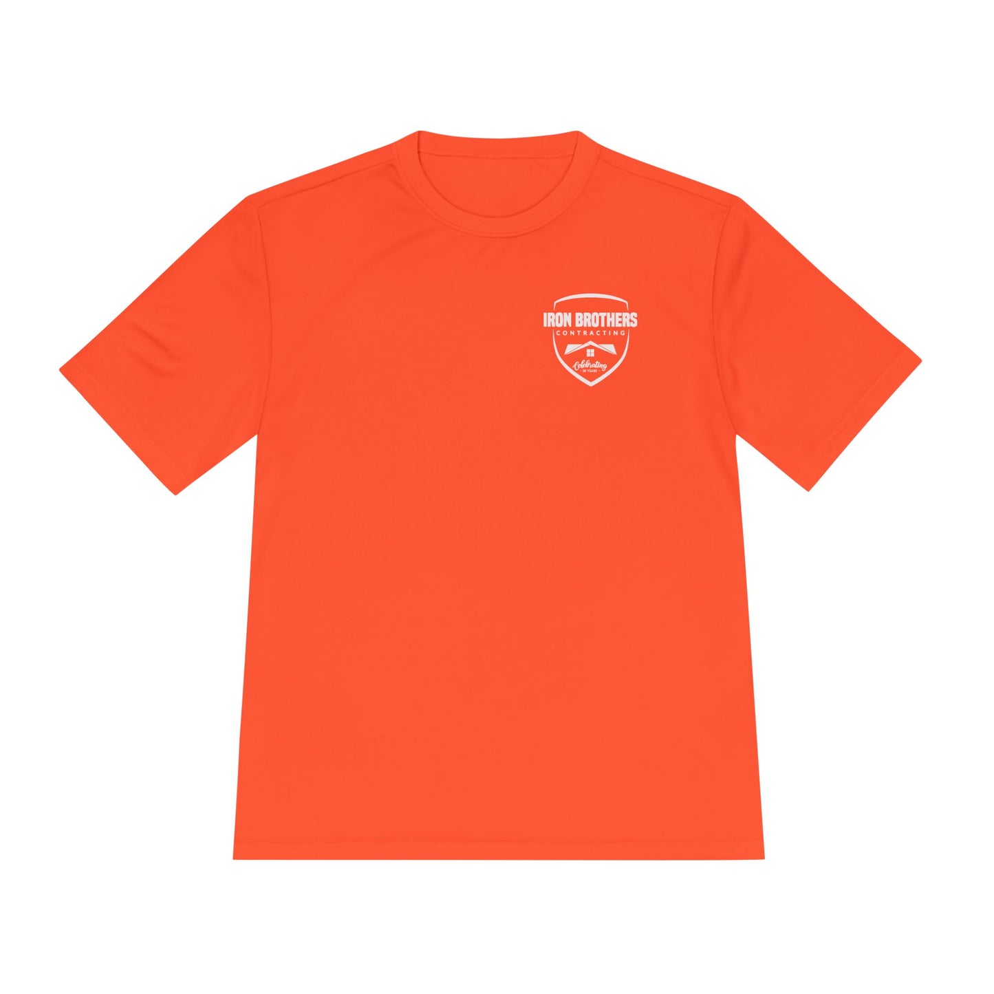 (IBC 20 year front/back logo) Unisex Moisture Wicking Tee in Safety Colors and more