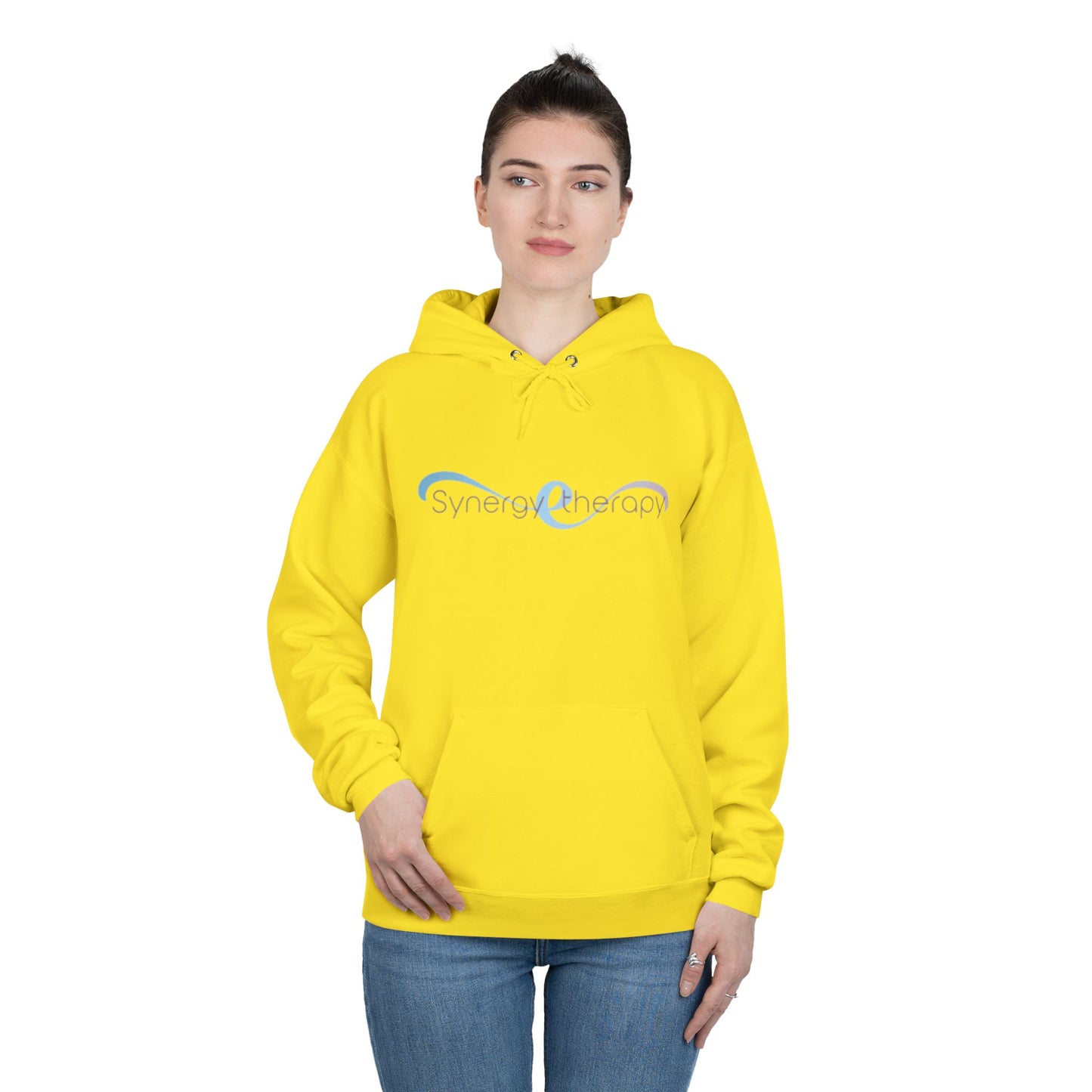 LA Synergy-Friendly Hoodie, Unisex Pullover, Sustainable Fashion, Spring Event Merch, EcoSmart Sweatshirt