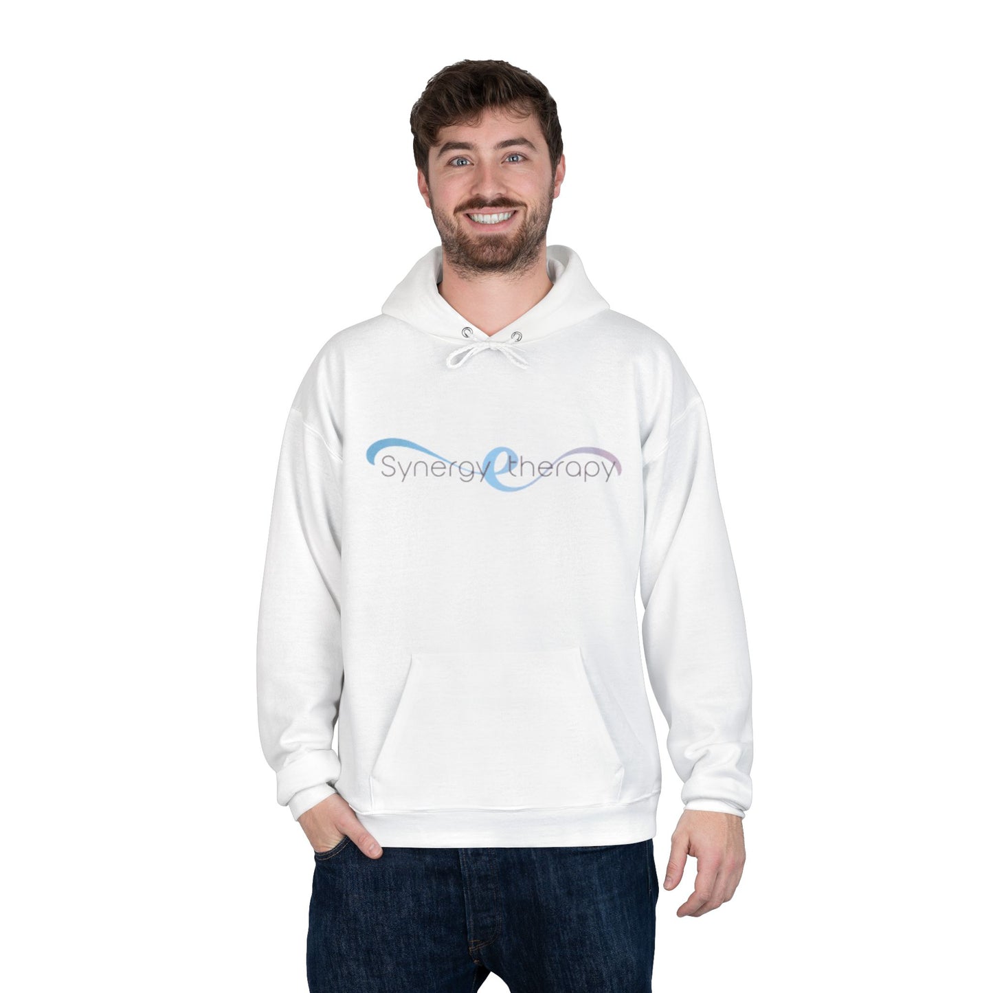 LA Synergy-Friendly Hoodie, Unisex Pullover, Sustainable Fashion, Spring Event Merch, EcoSmart Sweatshirt