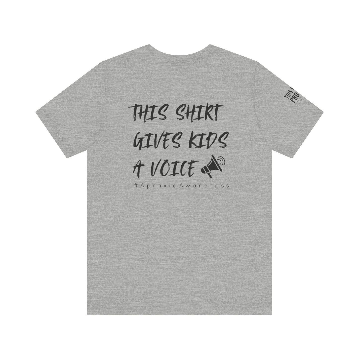 Unisex Tee Shirt + $10 donation provides communication tools for kids (Sponsored by Jae Co.)