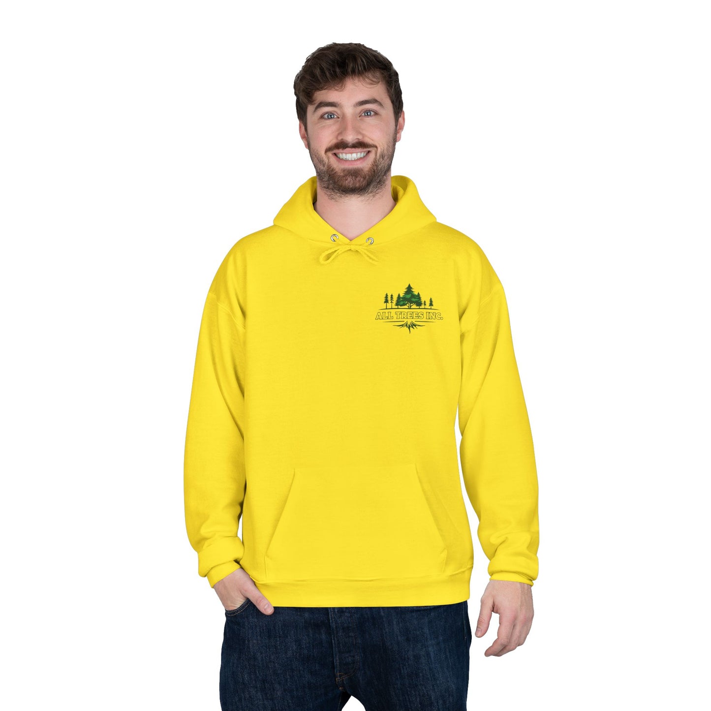 LA-All Trees INC -Eco-Friendly Hoodie, Unisex Pullover, Sustainable Fashion, Spring Event Merch, EcoSmart Sweatshirt