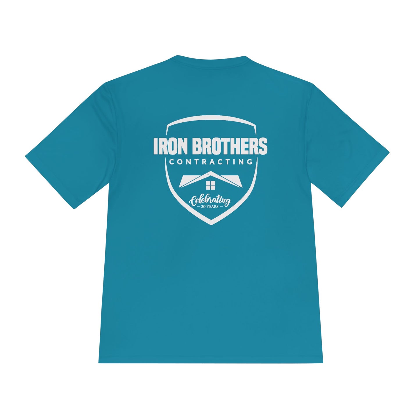 (IBC 20 year front/back logo) Unisex Moisture Wicking Tee in Safety Colors and more