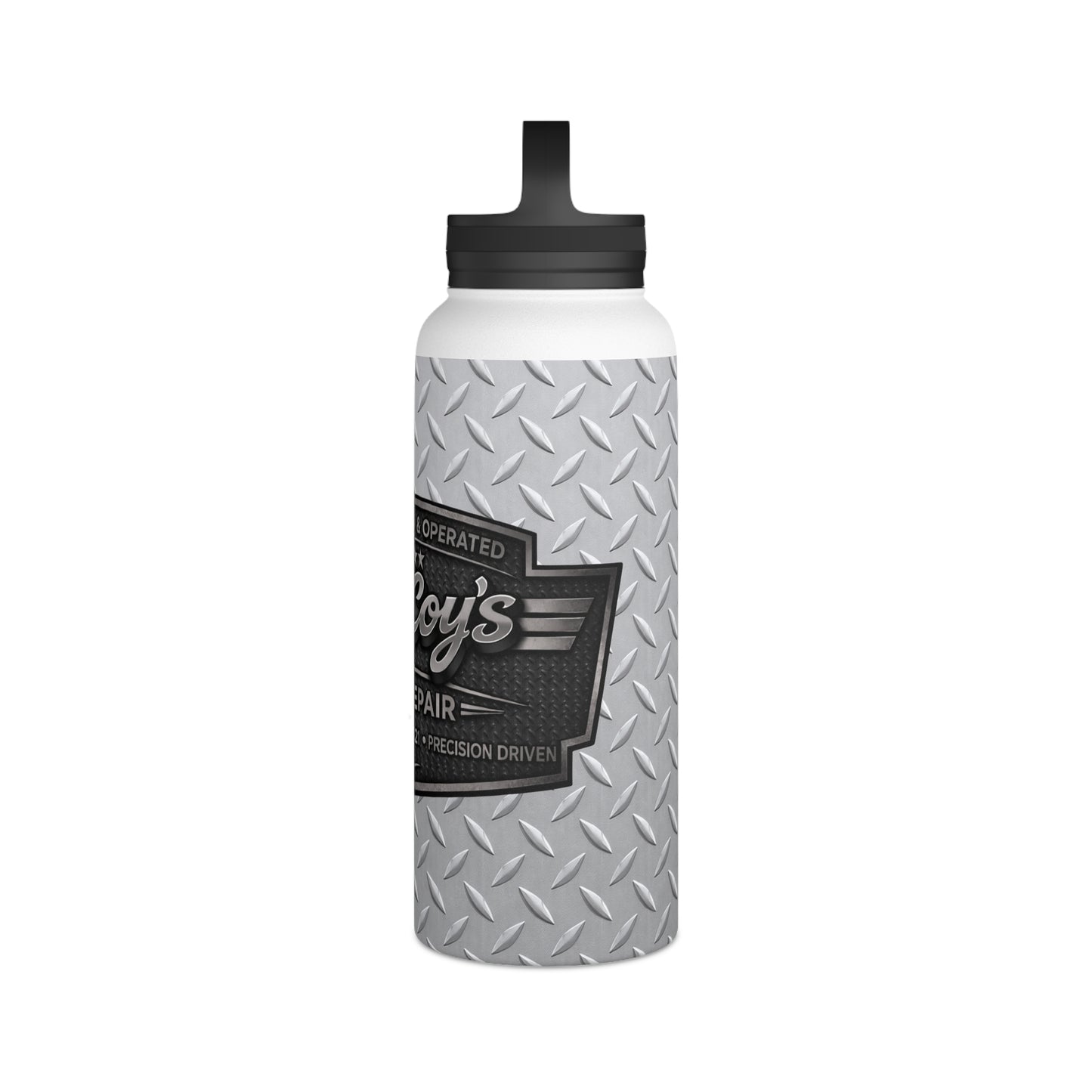 McCoys Stainless Steel Water Bottle, Handle Lid