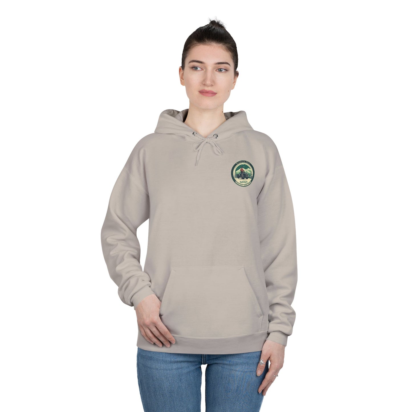 LA Mazi-Friendly Hoodie, Unisex Pullover, Sustainable Fashion, Spring Event Merch, EcoSmart Sweatshirt