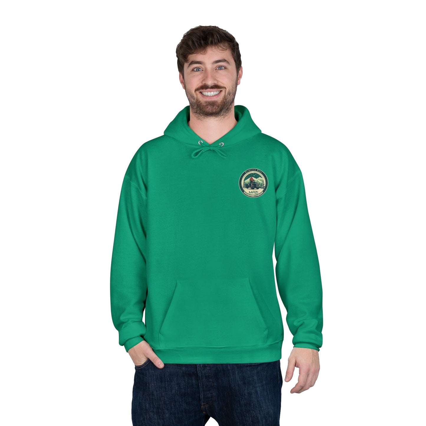 LA Mazi-Friendly Hoodie, Unisex Pullover, Sustainable Fashion, Spring Event Merch, EcoSmart Sweatshirt