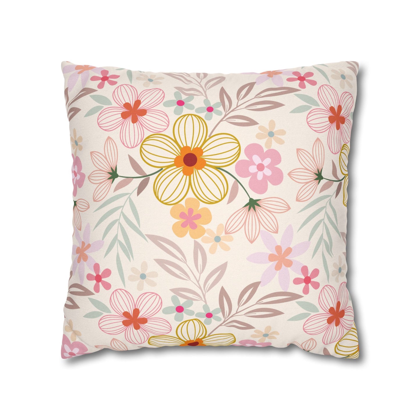 Floral Pattern (A) Throw Pillowcase - Cozy Home Decor