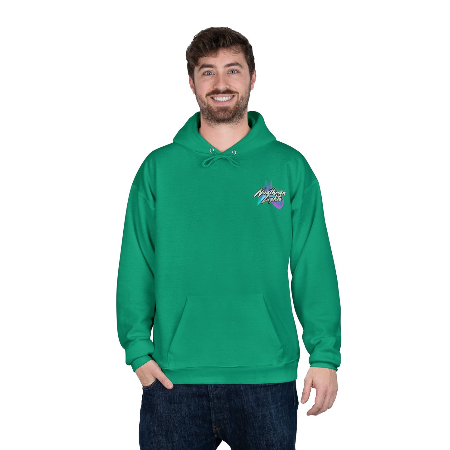 LA Northern Lights-Friendly Hoodie, Unisex Pullover, Sustainable Fashion, Spring Event Merch, EcoSmart Sweatshirt