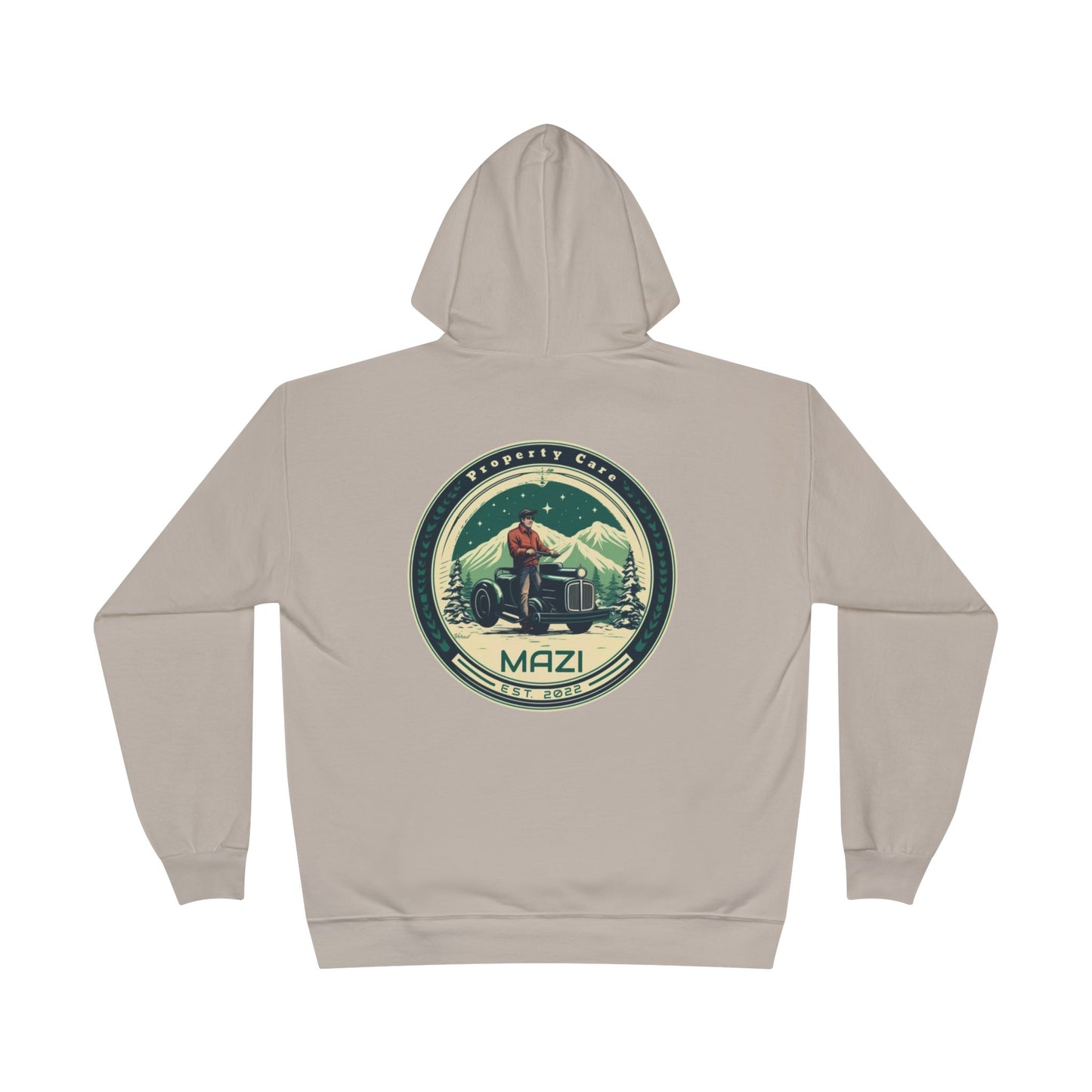 LA Mazi-Friendly Hoodie, Unisex Pullover, Sustainable Fashion, Spring Event Merch, EcoSmart Sweatshirt