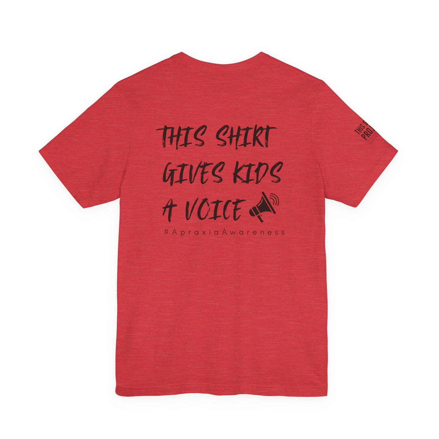 Unisex Tee Shirt + $10 donation provides communication tools for kids (Sponsored by Jae Co.)