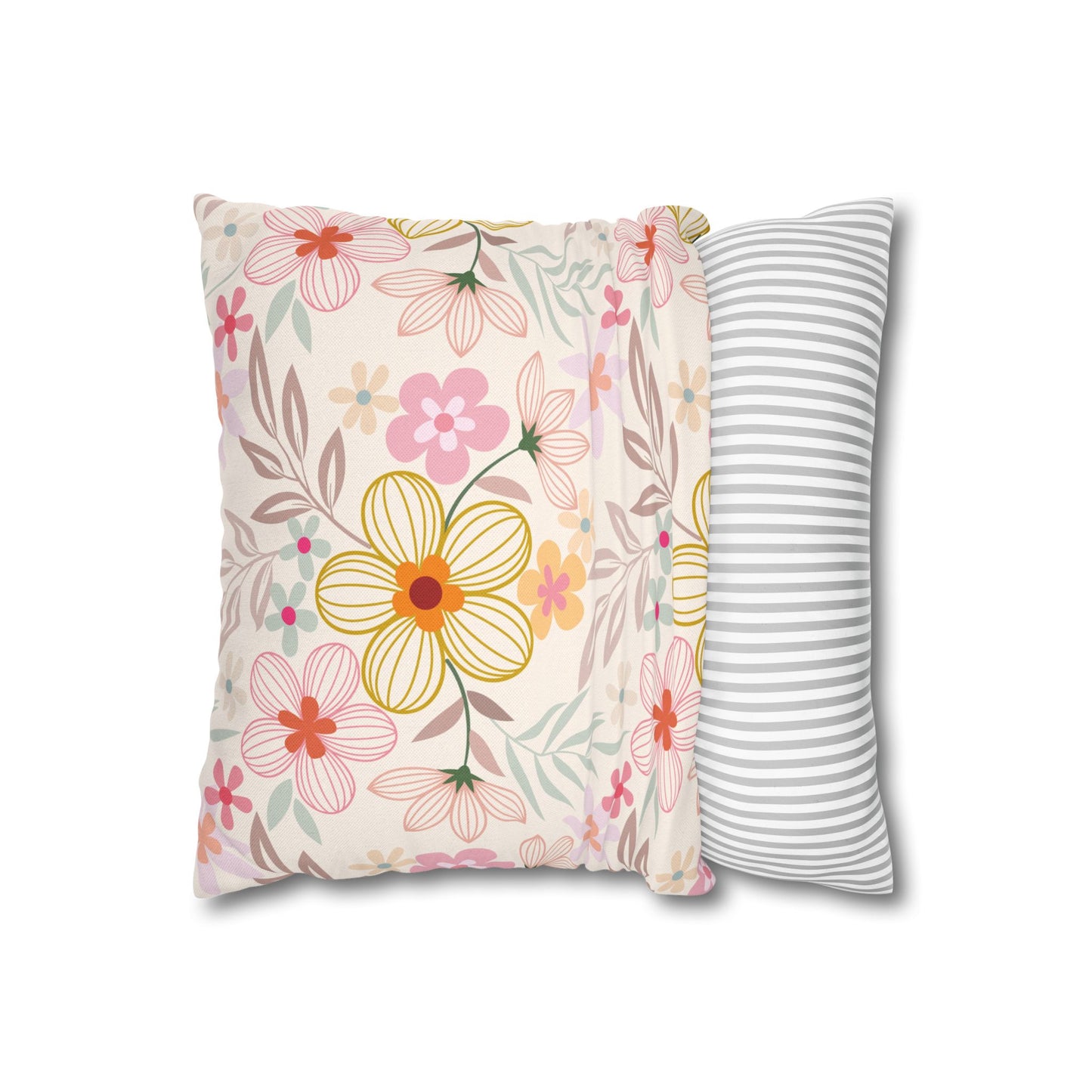 Floral Pattern (A) Throw Pillowcase - Cozy Home Decor
