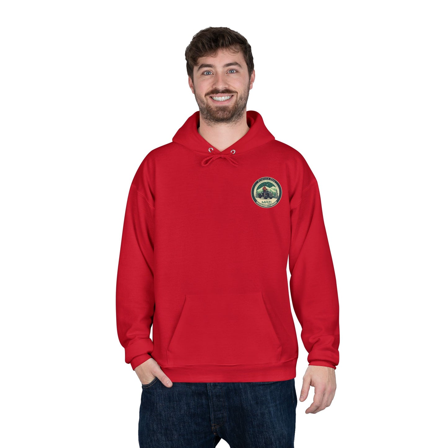 LA Mazi-Friendly Hoodie, Unisex Pullover, Sustainable Fashion, Spring Event Merch, EcoSmart Sweatshirt