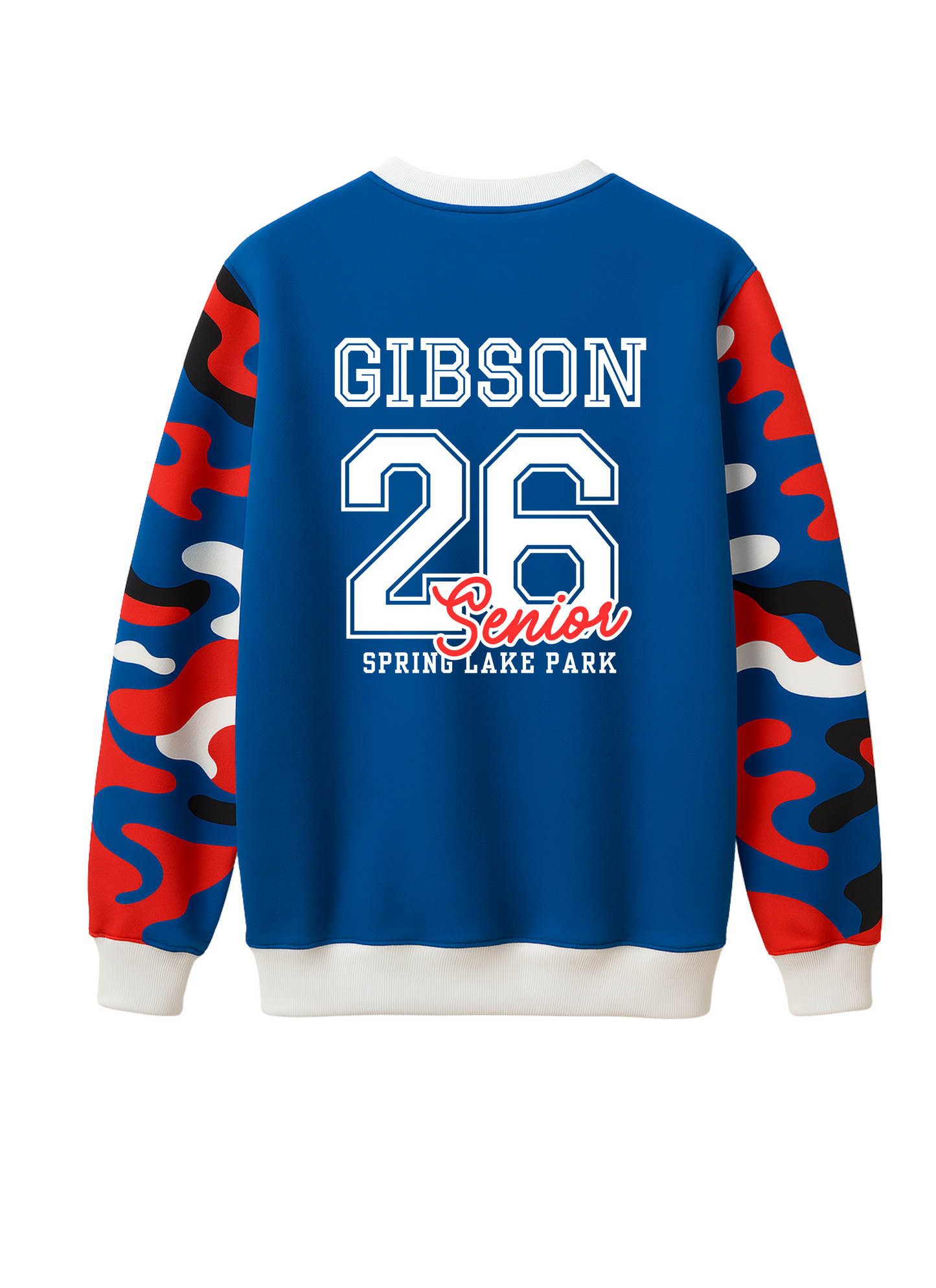 SLP Hockey Beast- Camo Print Crewneck Sweatshirt