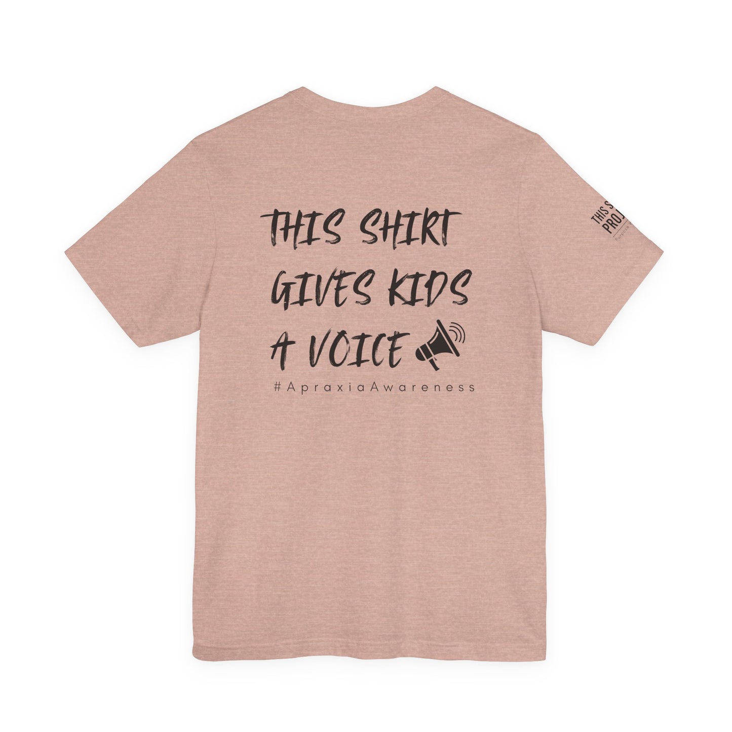 Unisex Tee Shirt + $10 donation provides communication tools for kids (Sponsored by Jae Co.)