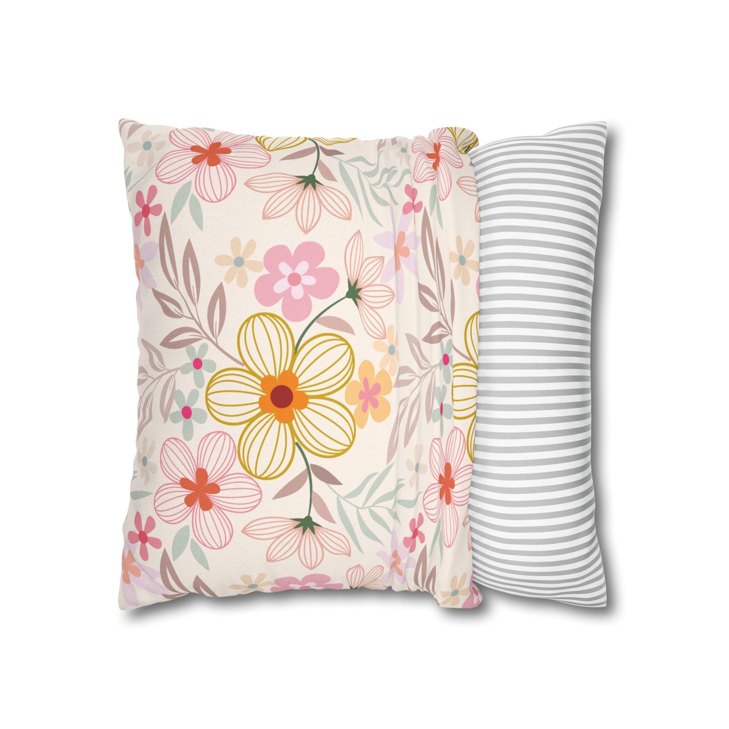 Floral Pattern (A) Throw Pillowcase - Cozy Home Decor