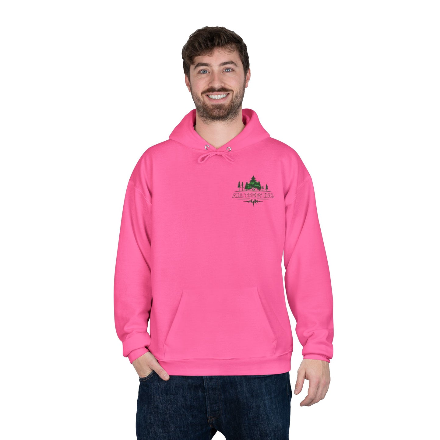 LA-All Trees INC -Eco-Friendly Hoodie, Unisex Pullover, Sustainable Fashion, Spring Event Merch, EcoSmart Sweatshirt