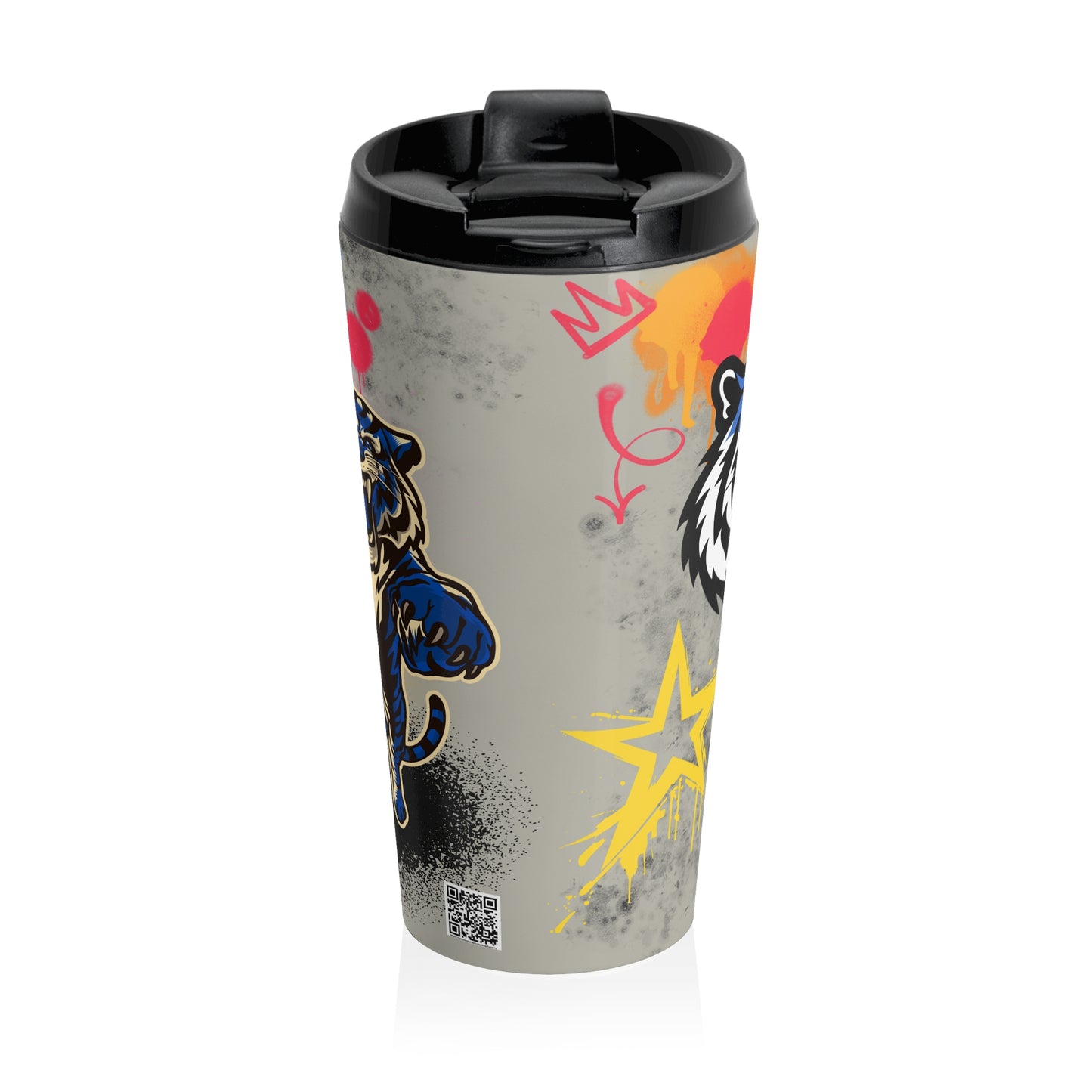 Blaine Bengal Graffiti -Stainless Steel Travel Mug