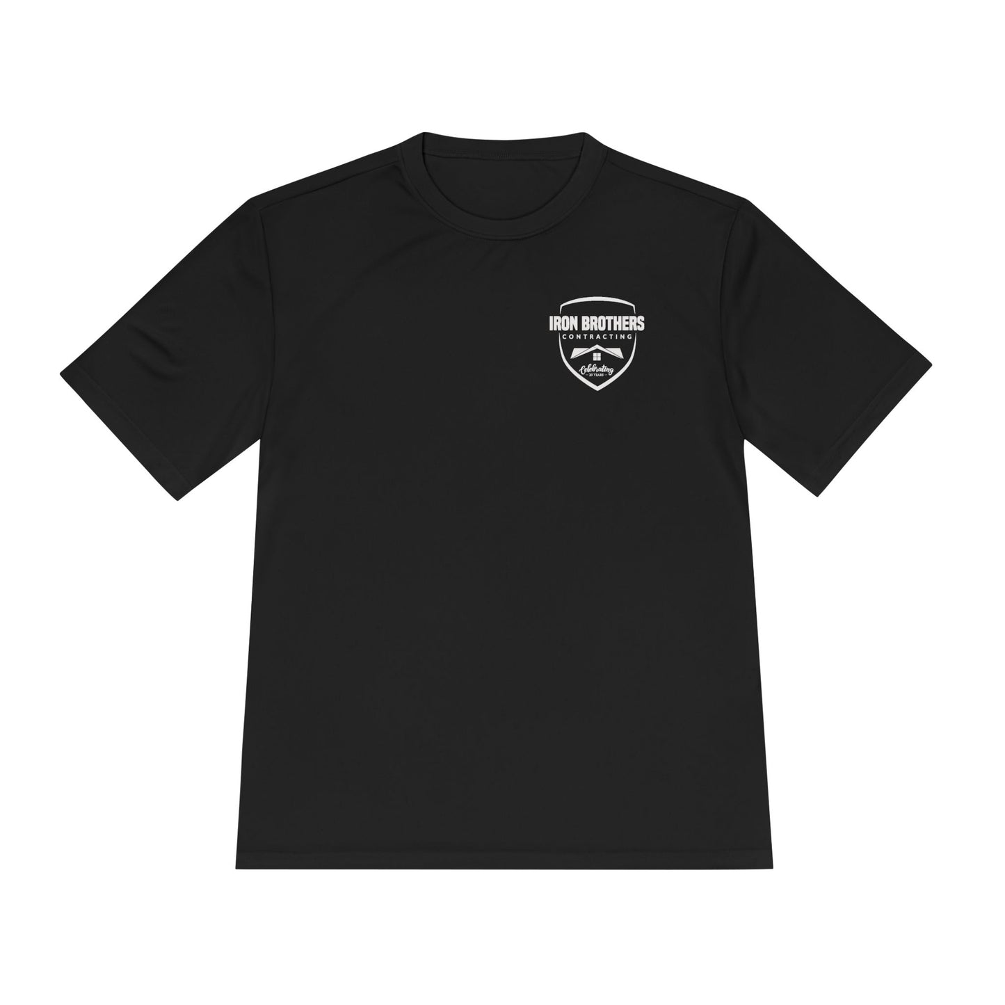 (IBC 20 year front/back logo) Unisex Moisture Wicking Tee in Safety Colors and more