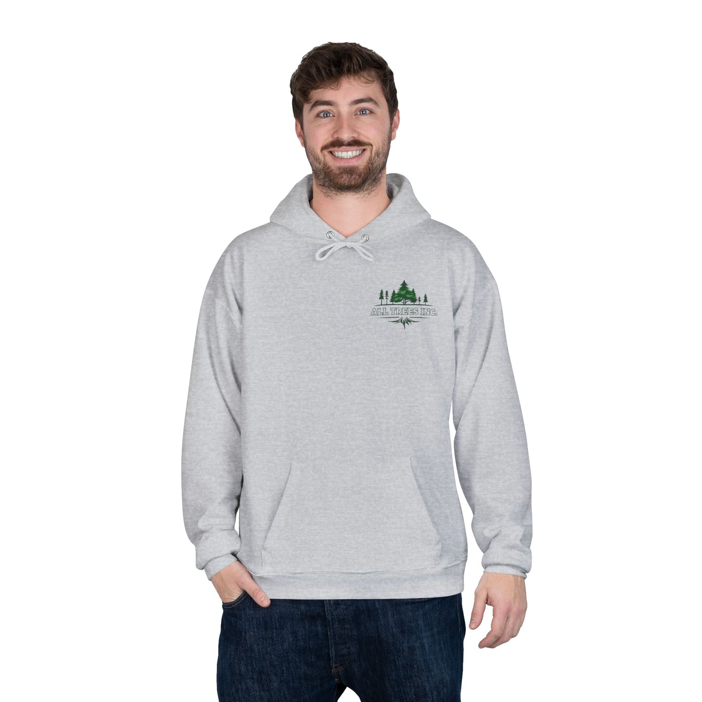 LA-All Trees INC -Eco-Friendly Hoodie, Unisex Pullover, Sustainable Fashion, Spring Event Merch, EcoSmart Sweatshirt