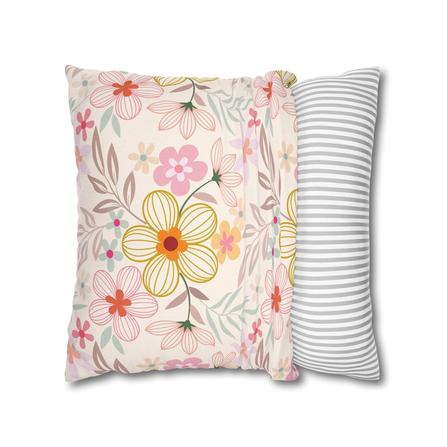 Floral Pattern (A) Throw Pillowcase - Cozy Home Decor