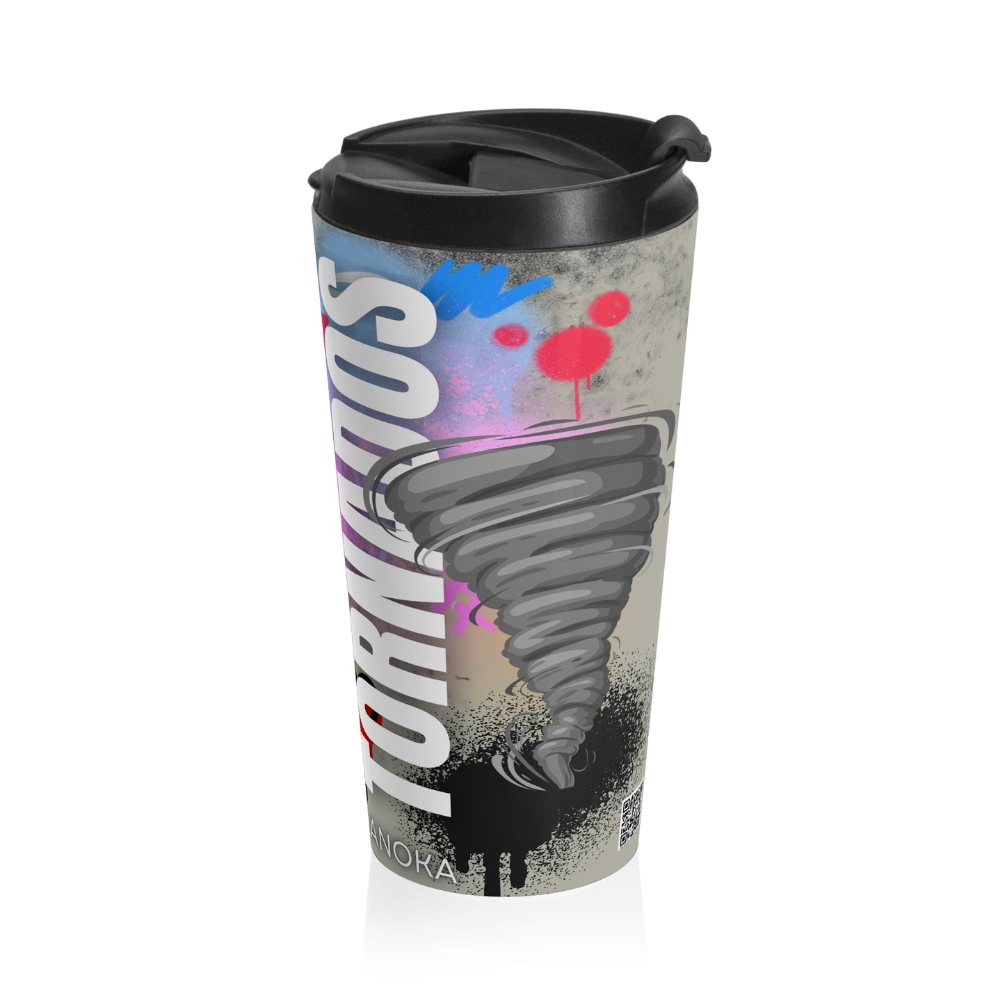Anoka Tornados Graffiti -Stainless Steel Travel Mug