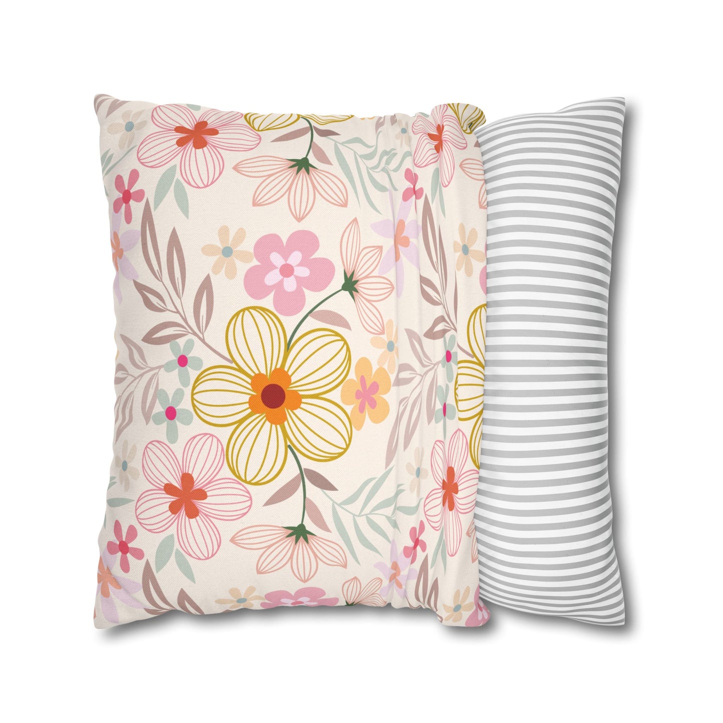 Floral Pattern (A) Throw Pillowcase - Cozy Home Decor