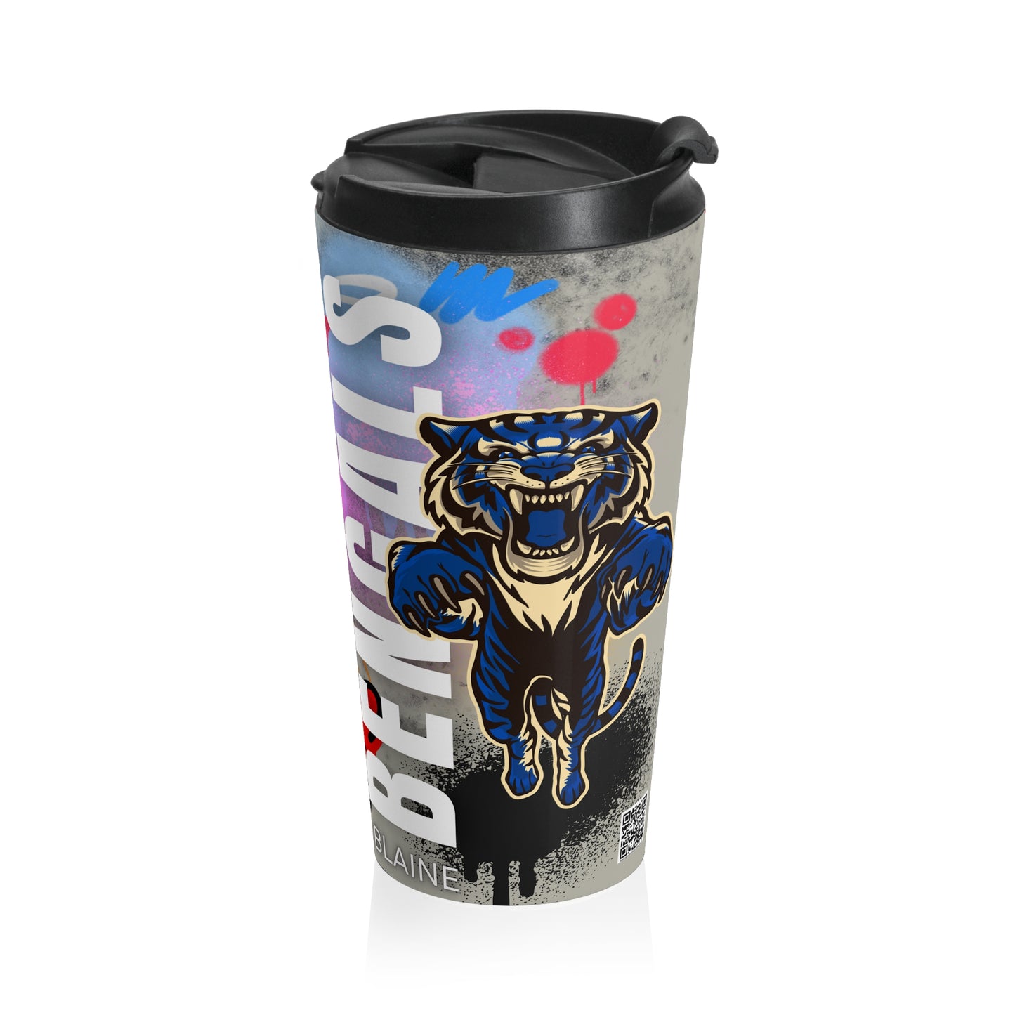 Blaine Bengal Graffiti -Stainless Steel Travel Mug