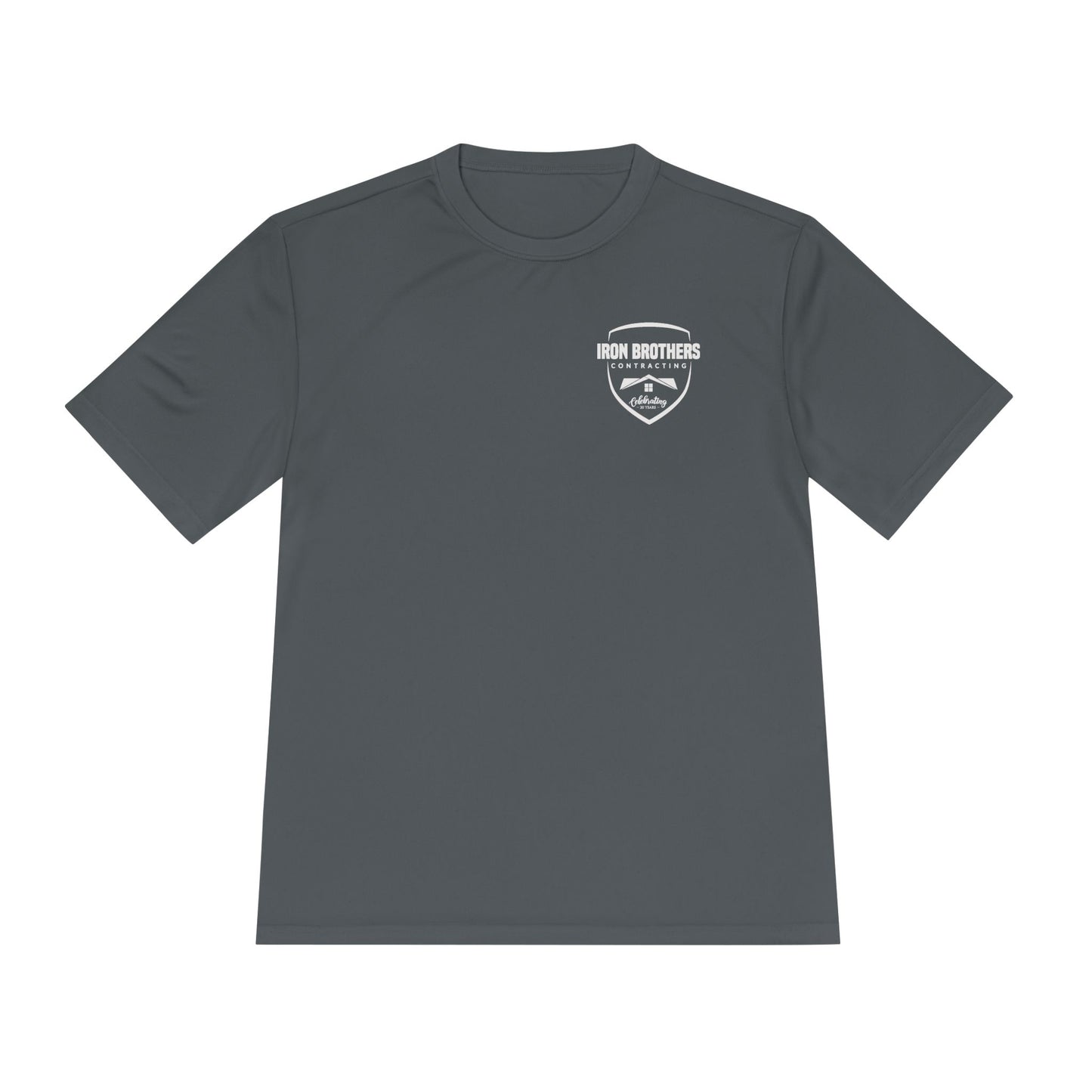 (IBC 20 year front/back logo) Unisex Moisture Wicking Tee in Safety Colors and more