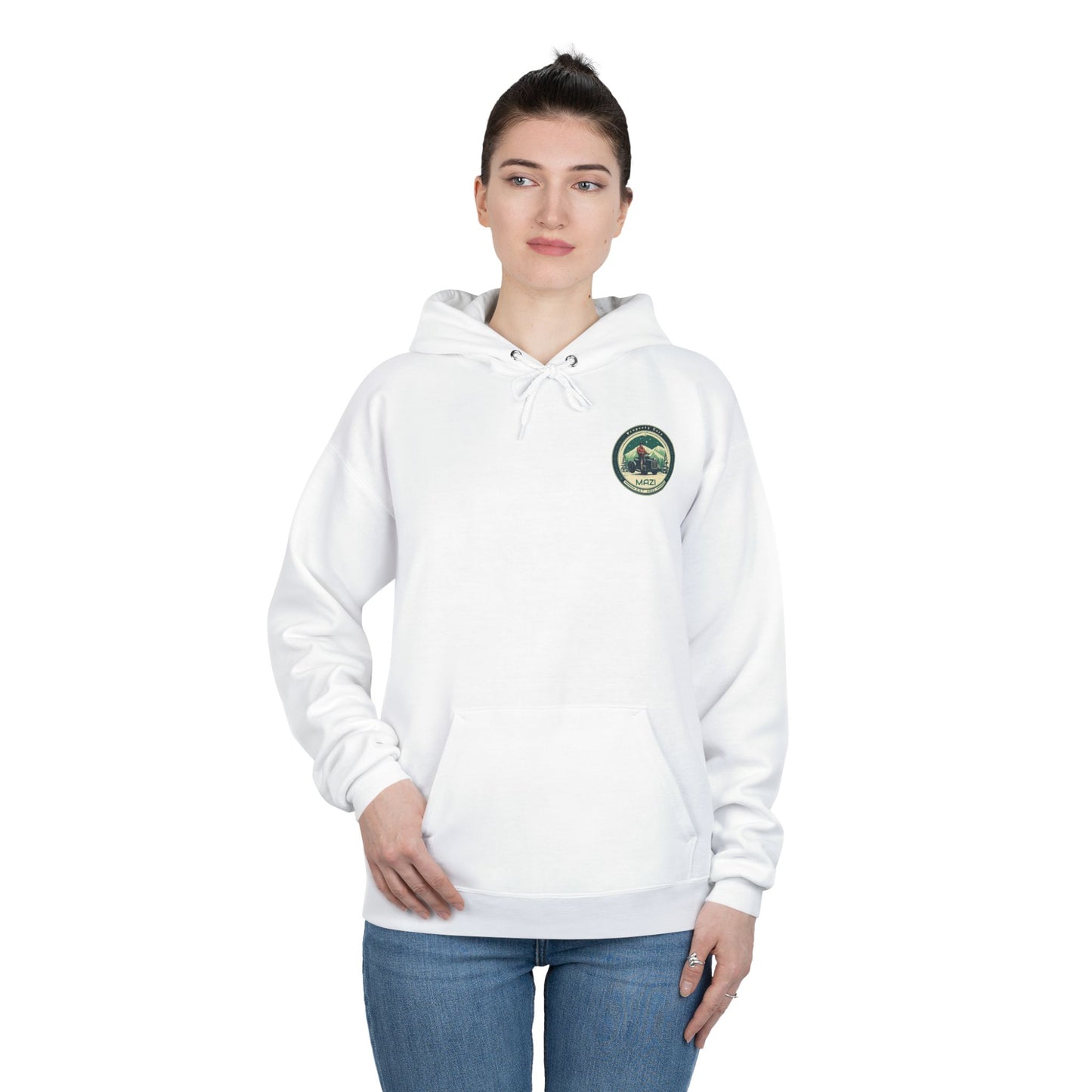 LA Mazi-Friendly Hoodie, Unisex Pullover, Sustainable Fashion, Spring Event Merch, EcoSmart Sweatshirt