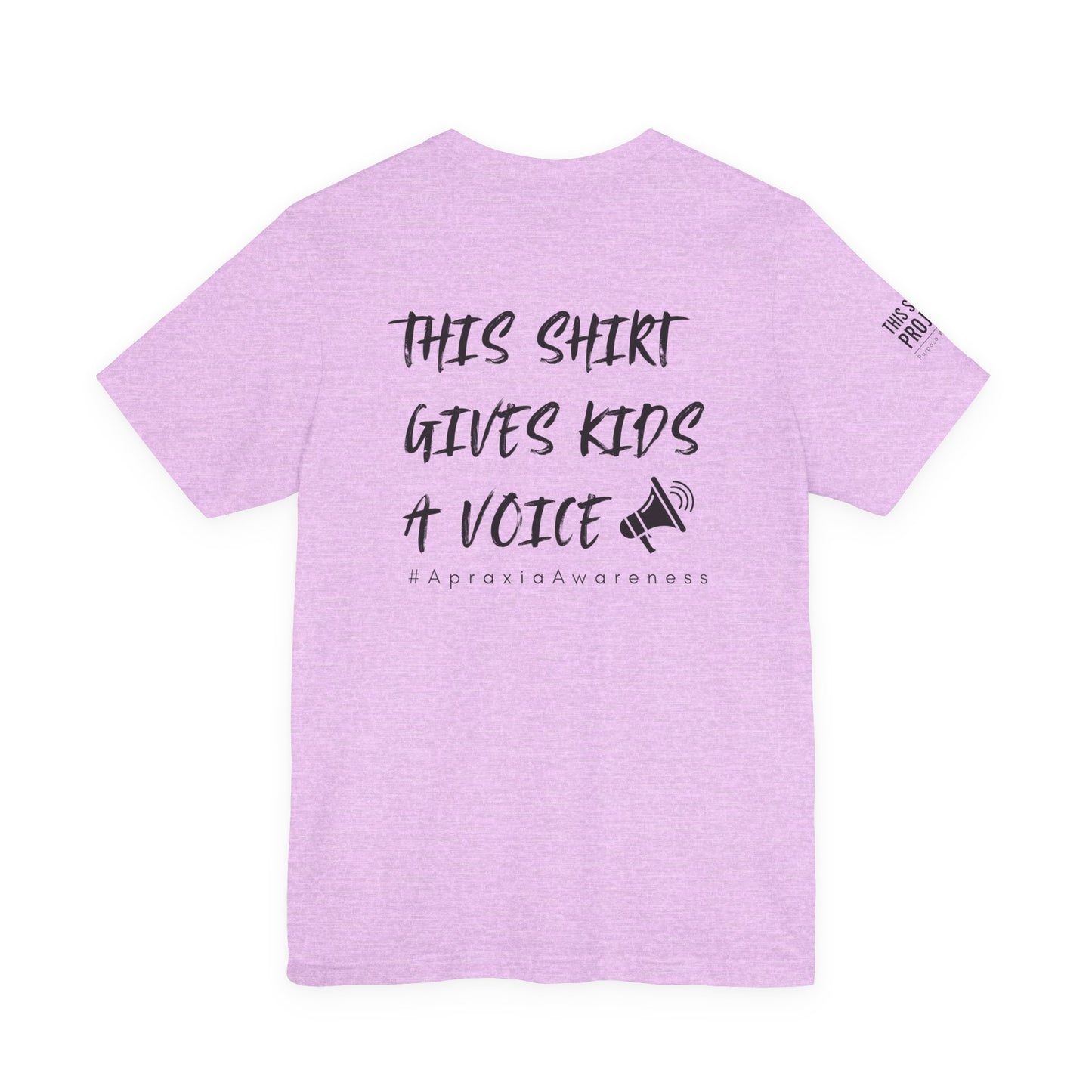 Unisex Tee Shirt + $10 donation provides communication tools for kids (Sponsored by Jae Co.)