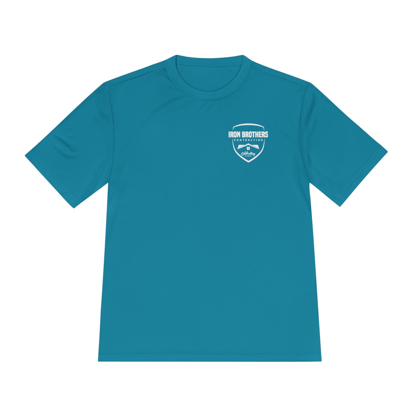 (IBC 20 year front/back logo) Unisex Moisture Wicking Tee in Safety Colors and more