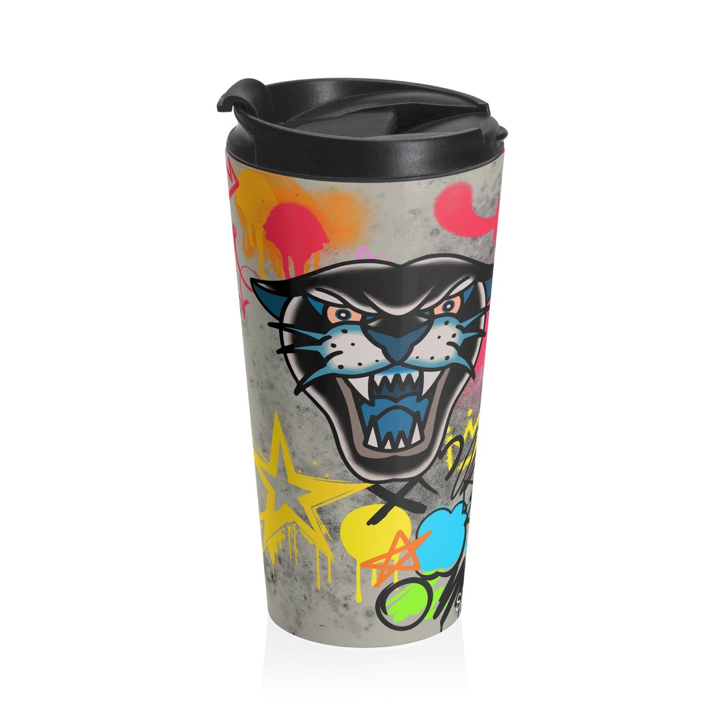 SLP Panther Graffiti -Stainless Steel Travel Mug