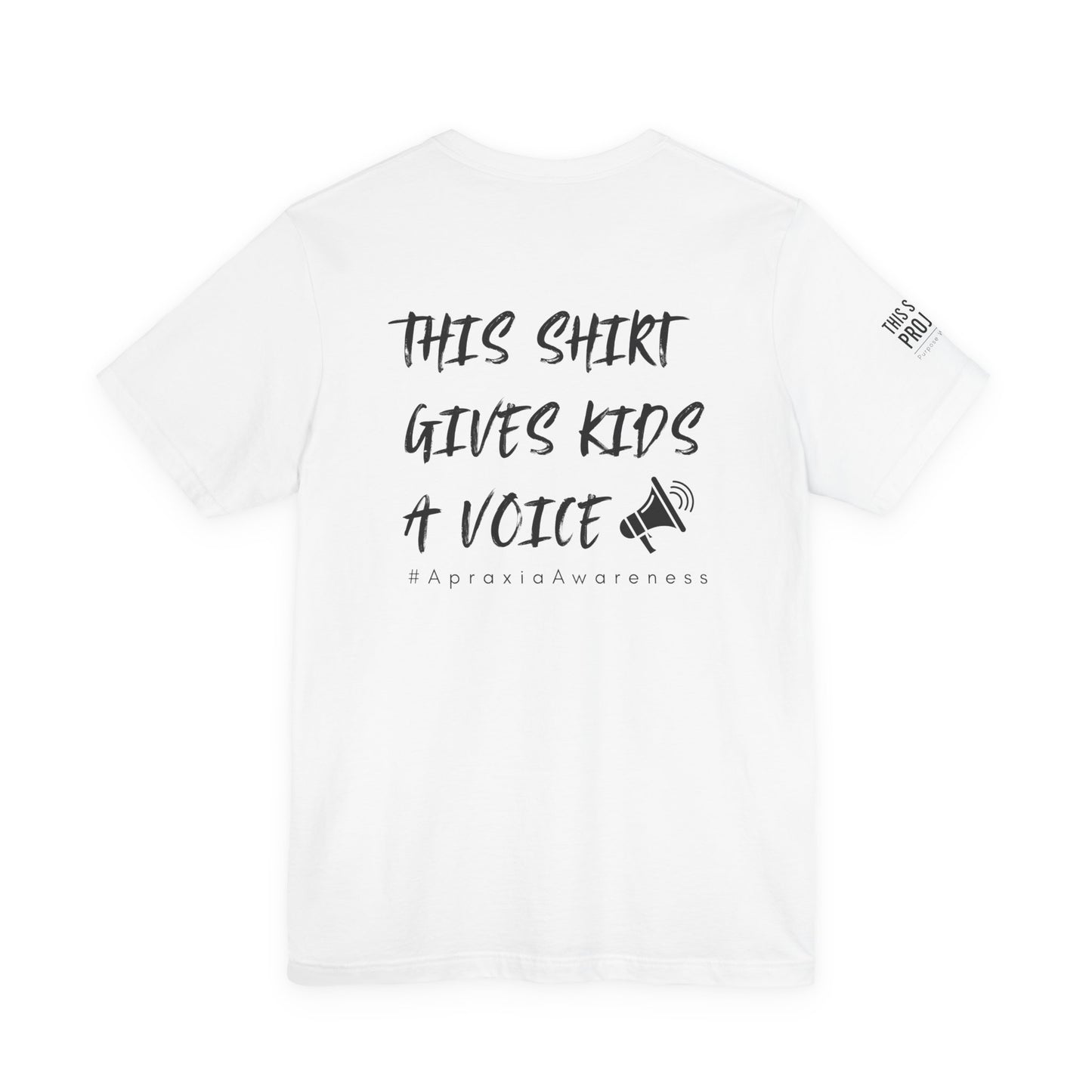 Unisex Tee Shirt + $10 donation provides communication tools for kids (Sponsored by Jae Co.)