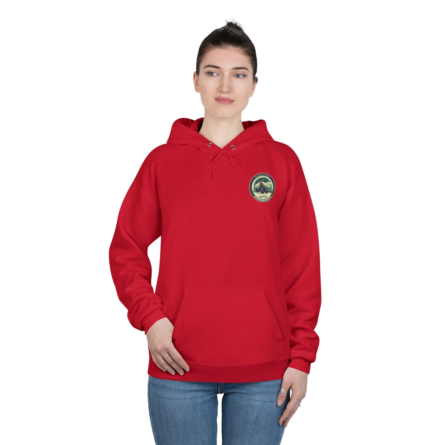 LA Mazi-Friendly Hoodie, Unisex Pullover, Sustainable Fashion, Spring Event Merch, EcoSmart Sweatshirt