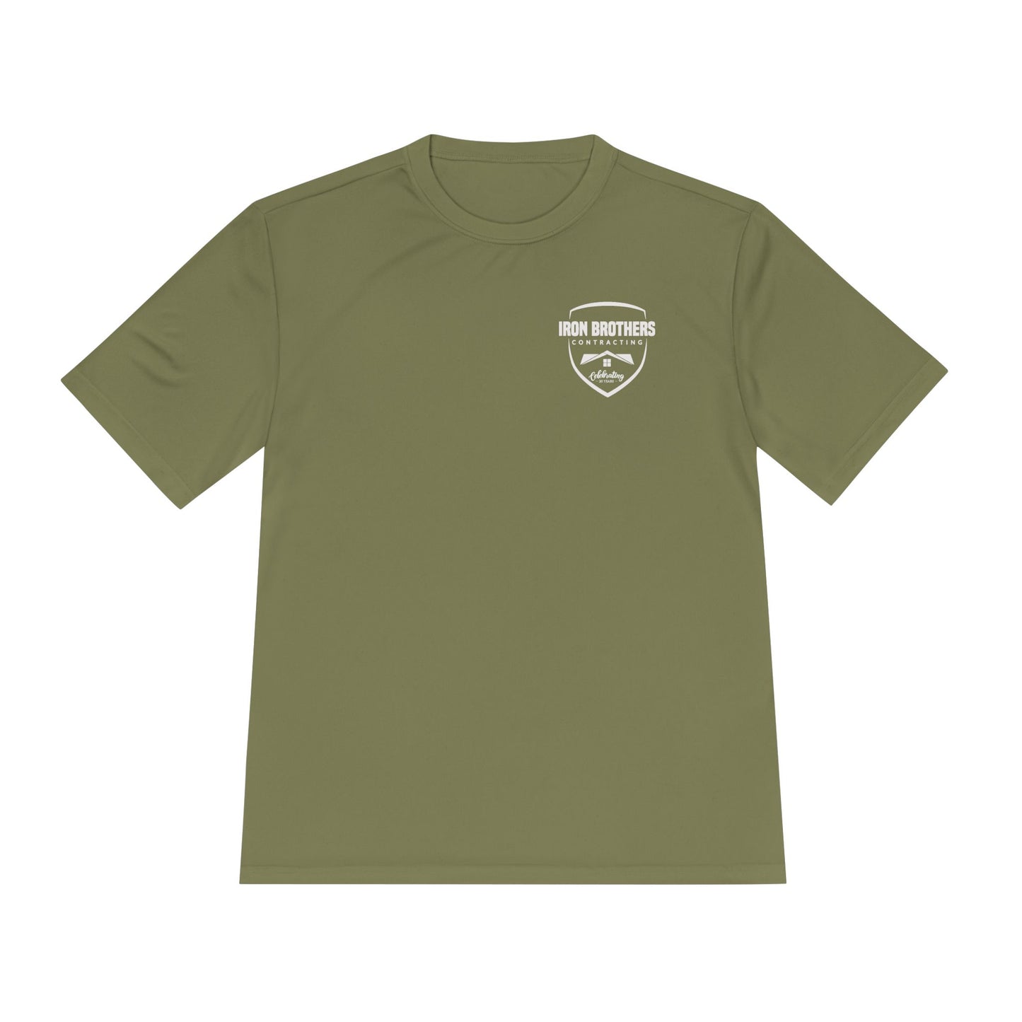 (IBC 20 year front/back logo) Unisex Moisture Wicking Tee in Safety Colors and more