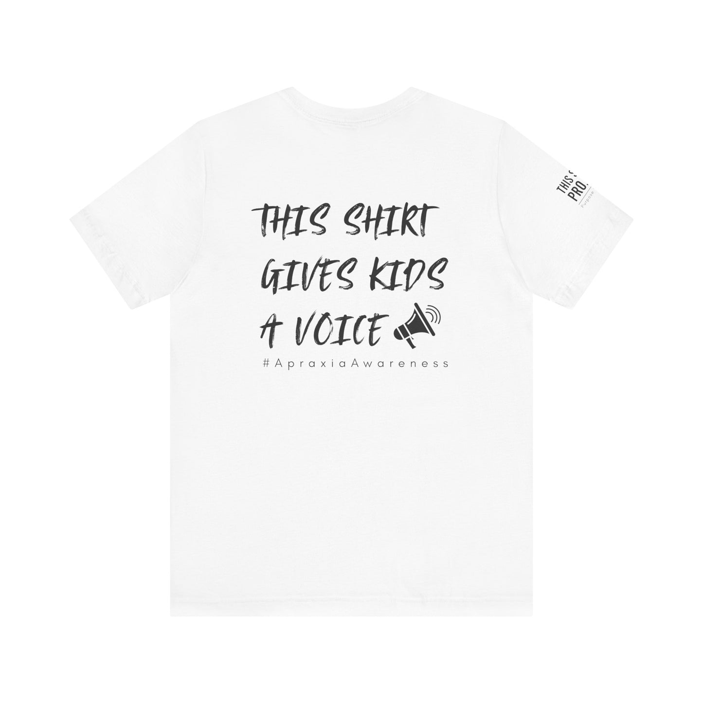 Unisex Tee Shirt + $10 donation provides communication tools for kids (Sponsored by Jae Co.)