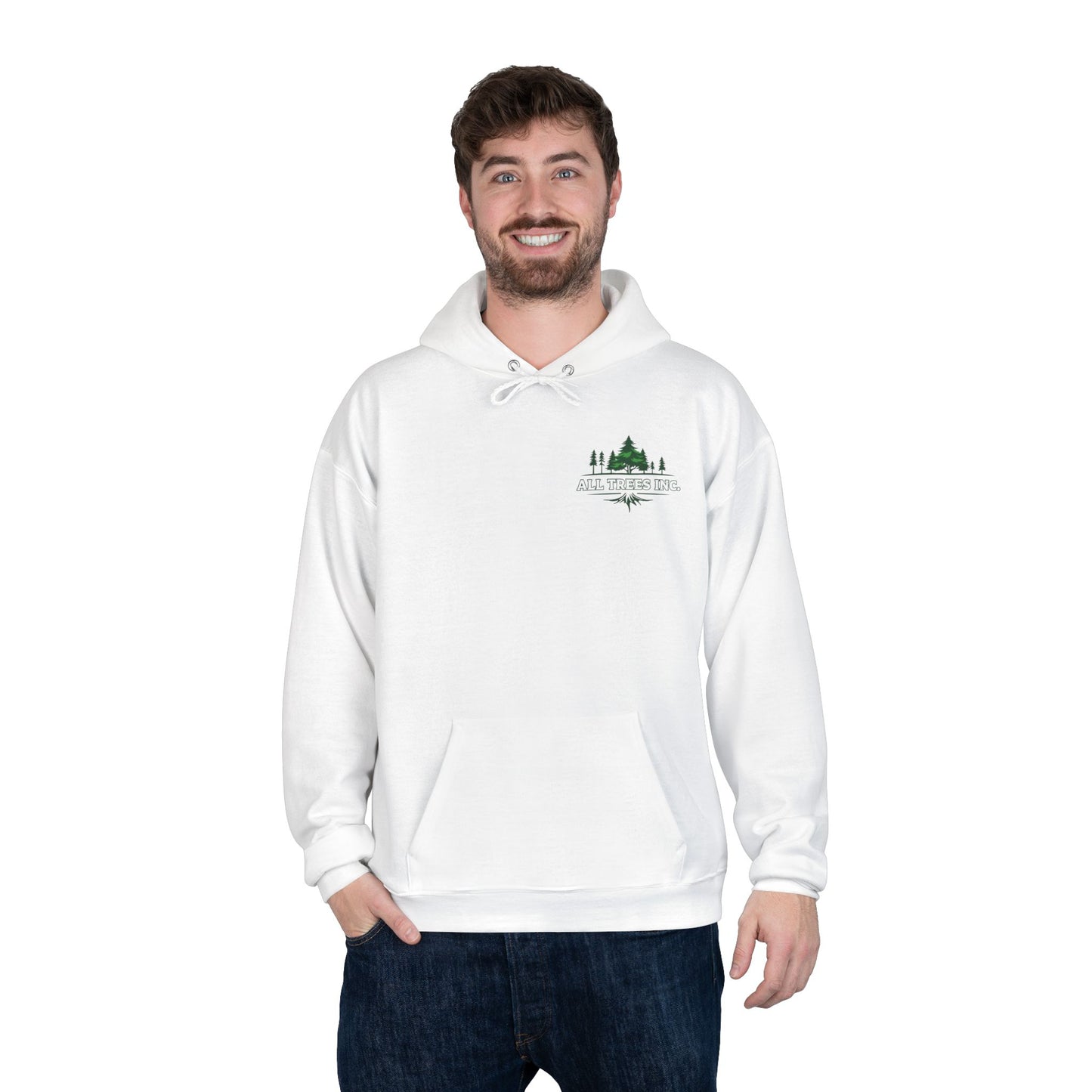 LA-All Trees INC -Eco-Friendly Hoodie, Unisex Pullover, Sustainable Fashion, Spring Event Merch, EcoSmart Sweatshirt