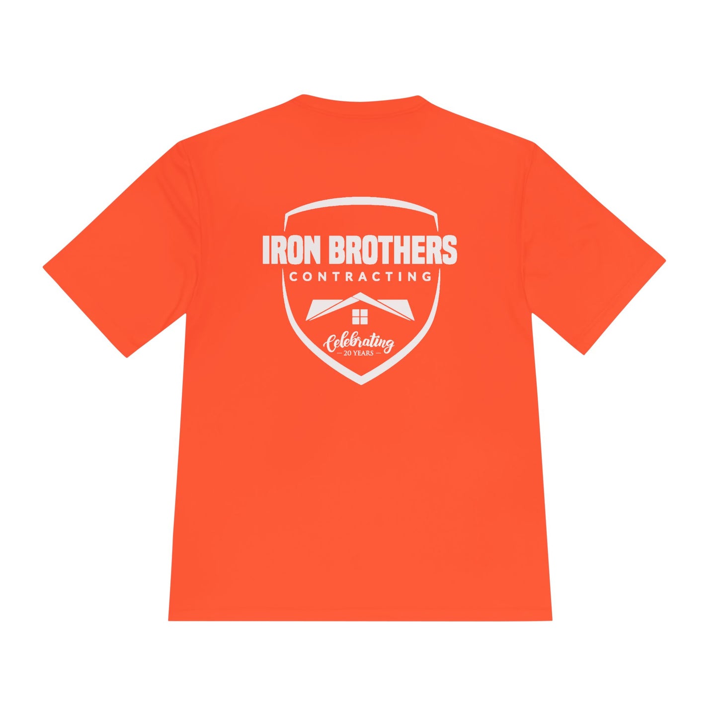(IBC 20 year front/back logo) Unisex Moisture Wicking Tee in Safety Colors and more