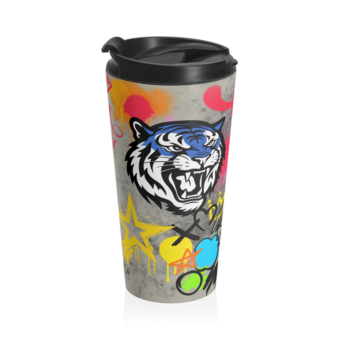 Blaine Bengal Graffiti -Stainless Steel Travel Mug