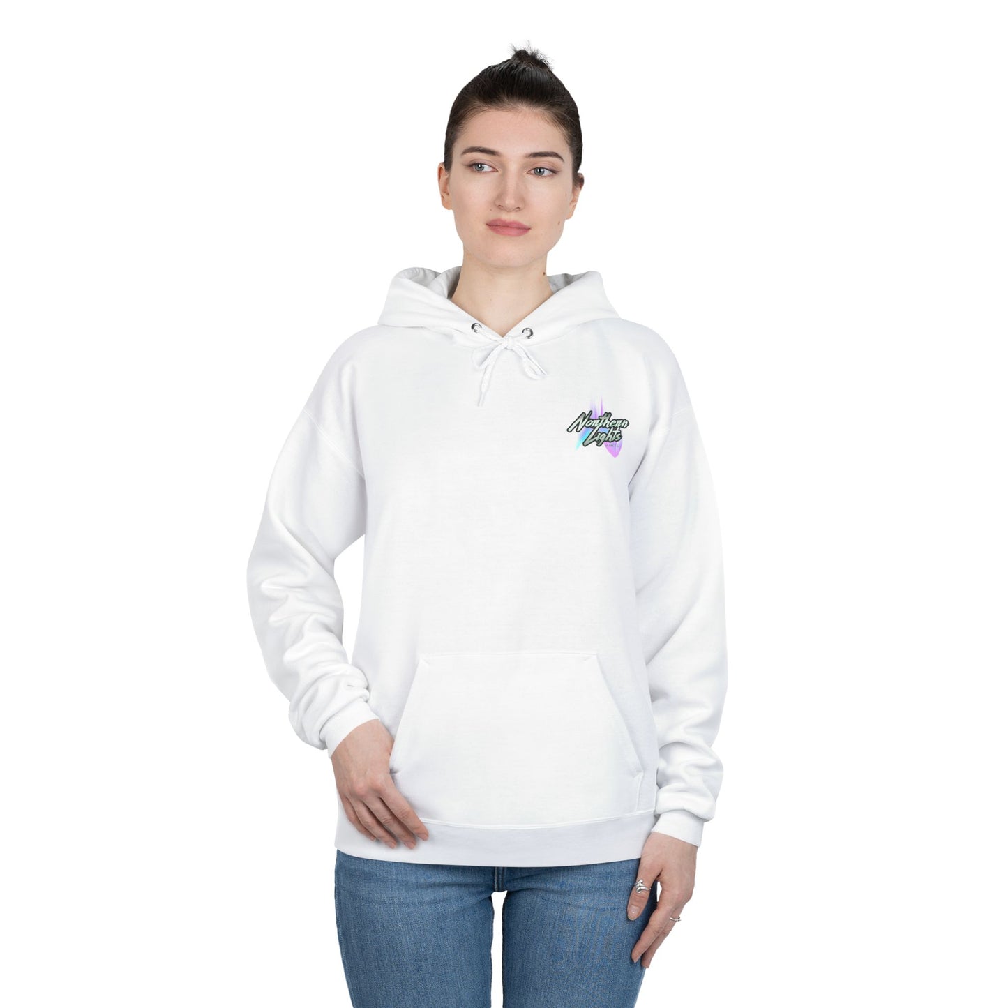 LA Northern Lights-Friendly Hoodie, Unisex Pullover, Sustainable Fashion, Spring Event Merch, EcoSmart Sweatshirt
