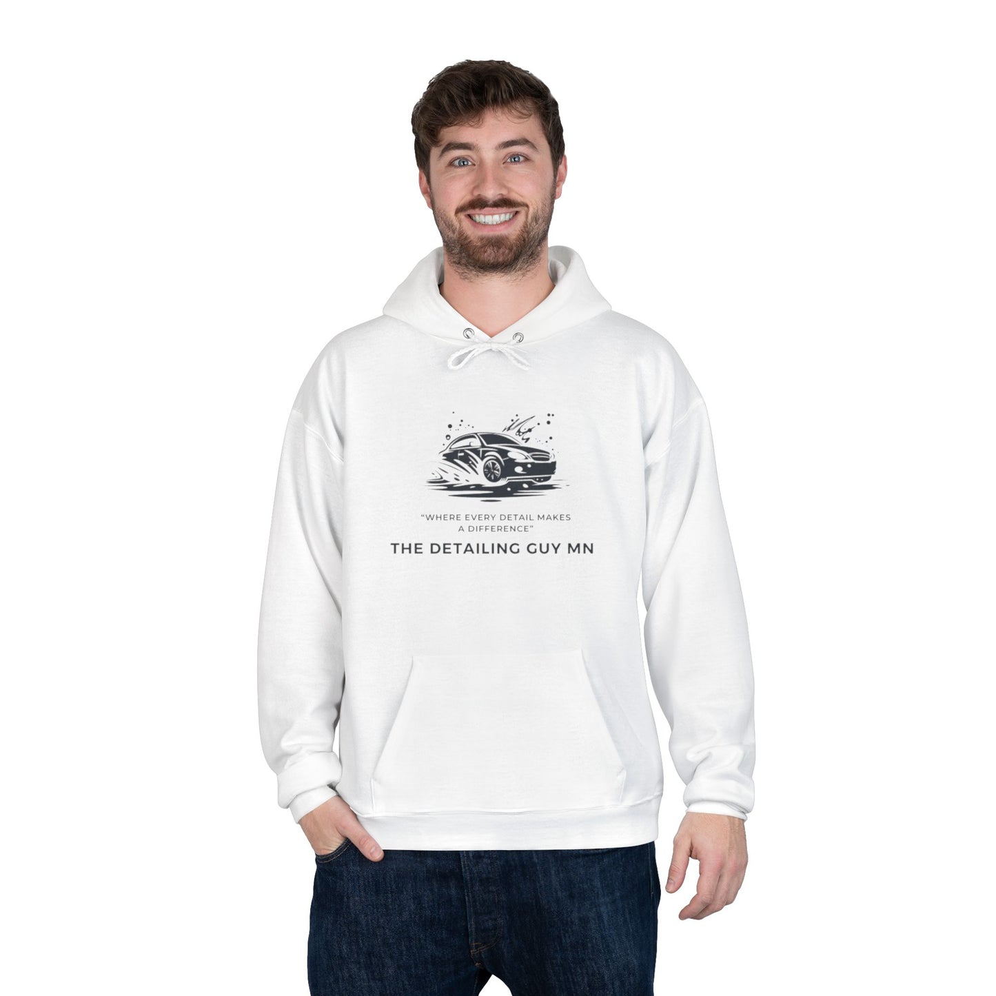 LA Detail guy -Eco-Friendly Hoodie, Unisex Pullover, Sustainable Fashion, Spring Event Merch, EcoSmart Sweatshirt