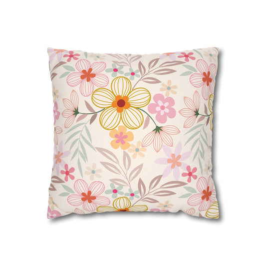 Floral Pattern (A) Throw Pillowcase - Cozy Home Decor